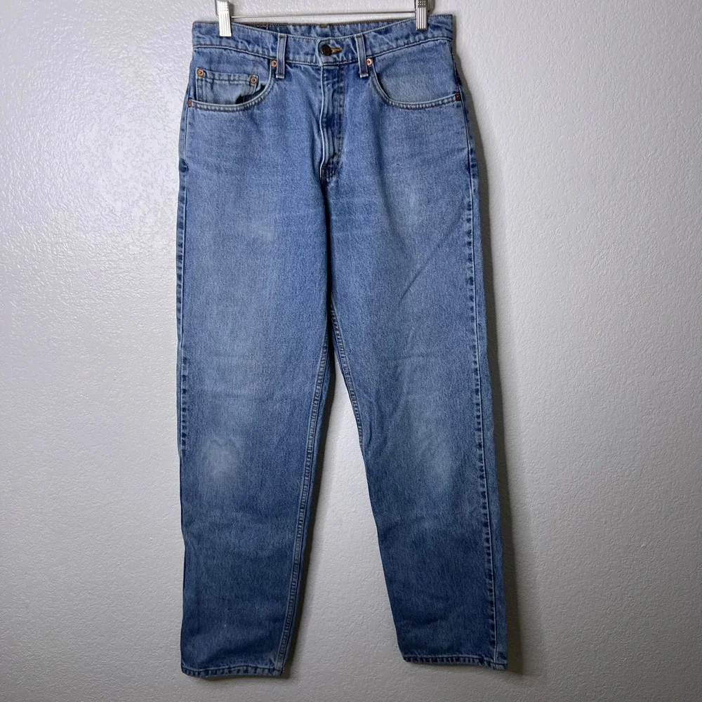 Vintage 1998 Levis 550 Relaxed Fit‎ Light Wash Jeans Mens 32x34
